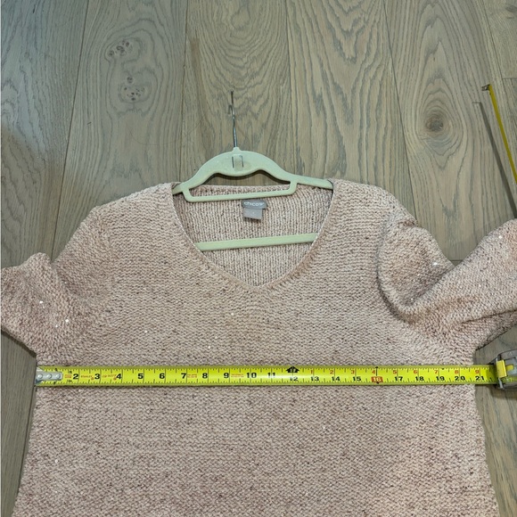 Chico’s Pink Shine V-Neck Sweater 2 - Picture 12 of 13